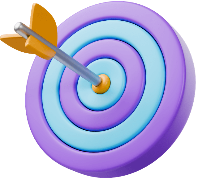 Dartboard 3D illustration