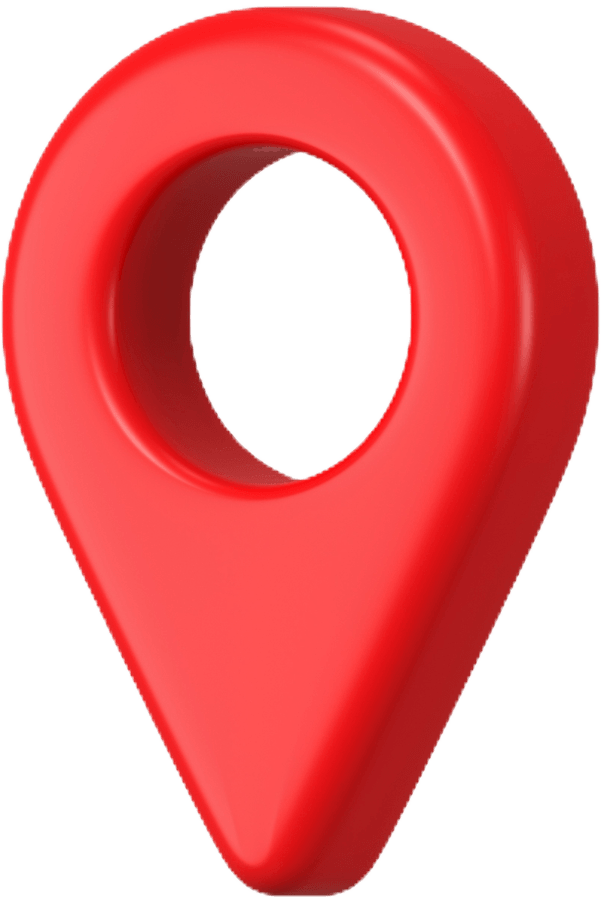 3D location pin illustration