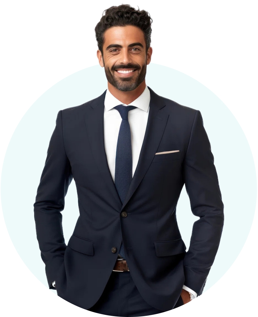 Confident arab executive